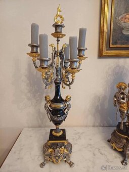 Krbove hodiny Mramor bronz - 5