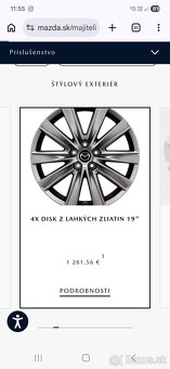 Original disky Mazda 5x114,3 R19 - 5