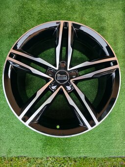 ALU disky R18 5x112 - čierne s lemom - 5