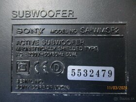 SONY SA-WMSP2 subwoofer - 5