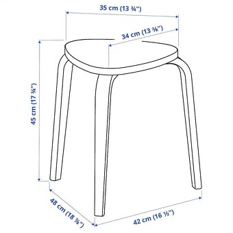 Toaletny stolik Brimnes Ikea a stolička Kyrre biela - 5