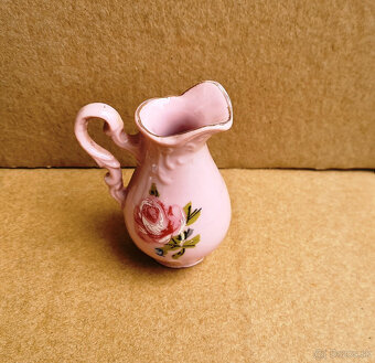 Porcelánová Dóza - cukornička + malé krčahy výška 7 cm - 5
