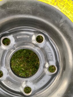 nové koleso tenké dojazdove rezervu 5x112 R18 vw - 5