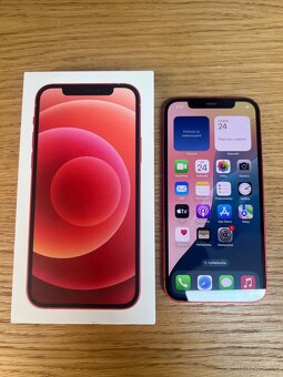 Predám iPhone 12 64GB, RED, NEFUKCNY KONEKTOR - 5