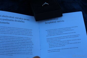 Diamantový zásnubný prsteň - ZNÍŽENÁ CENA - 5