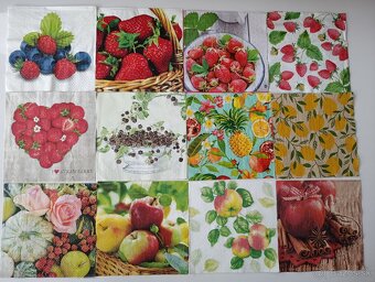 Servítky jedlo a mix 63ks-5€ - 5