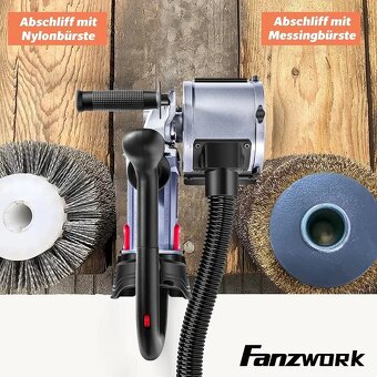 Nová 25 FANZWORK V2 1500 W Satinačná valcová brúska - 5