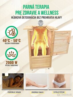 Domaca parna sauna mini mobilná sauna parna auverdic sauna - 5