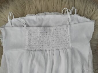 Biela blúzka na ramienka - 5