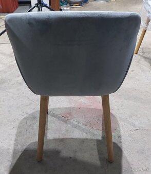 Jedálenské stoličky sivé - 5