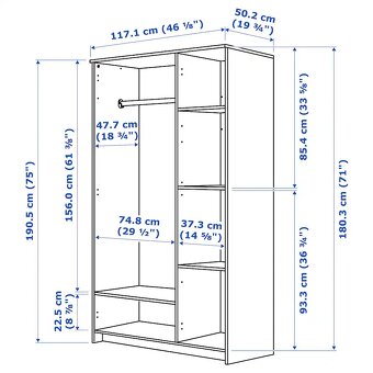 Skriňa BRIMNES IKEA - 5