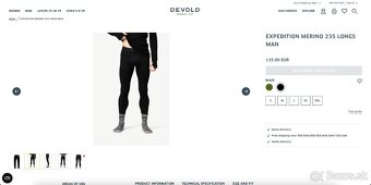 Nové spodné nohavice Devold Expedition Merino Longs Man M - 5