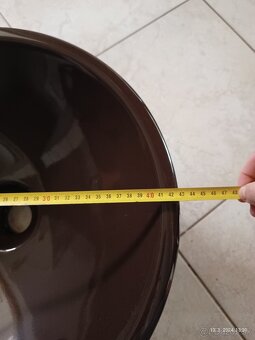 umyvadlo VILLEROY AND BOCH okruhle 43 cm, hnede - 5