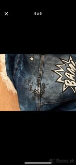 Rifľová bunda teplá Monalisa 140 cm - 5