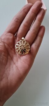 Obojstraný Zlatý prívesok 14K zlato - 5