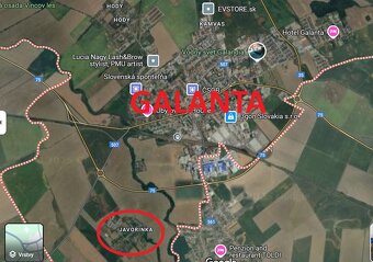 Investičný stavebný pozemok - Galanta/Javorinka - 1483m2 - 5