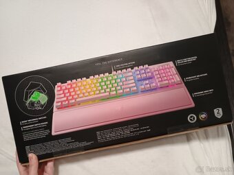Herná klávesnica Razer Blackwidow V3 ružová (Pink) - 5