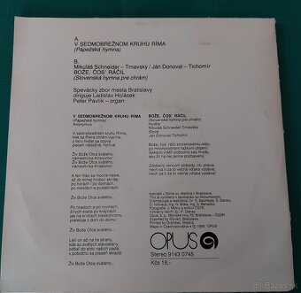 LP Hymnus Svätému otcovi Jánovi Pavlovi Il, vydal Opus - 5