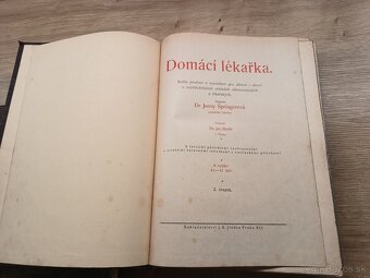 Jenny Springerová: Domáci lekárka I.,II., 1925 + rozkladací - 5