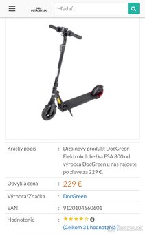 DocGreen Elektrokolobežka ESA 800 Nová - 5