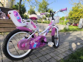 Detský dievčenský bicykel 16" aj prídavnými kolieskamy - 5