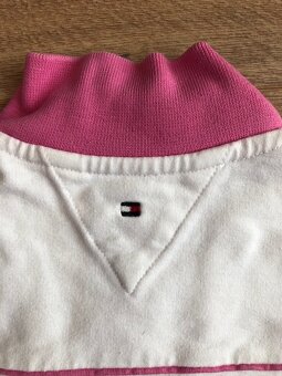 TOMMY HILFIGER - dámsky/dievčenský ružový bavlnený svetrík - 5