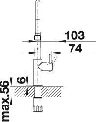kuchynska bateria BLANCO Catris-S Flexo (chrom) - 5