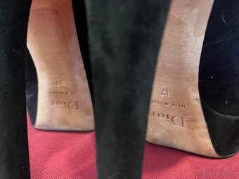 Lodičky z brúsenej kože Christian Dior 37 - 5