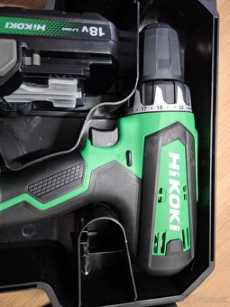 Hikoki DS18DF, akumulatorova vrtacka + bateria + nabijacka + - 5