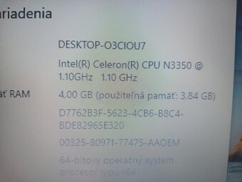 predám základnú dosku z notebooku Acer aspire 3 A315 - 5