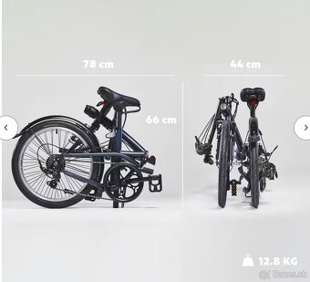 Mestský skladací bicykel, skladačka. Fold 500 decathlon - 5