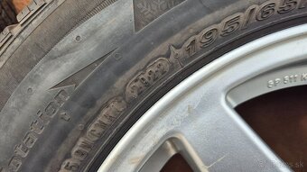 Predam kompletnú zimnú sadu 5x112 r15 +pneu 195/65 r15 - 5
