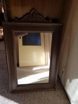 Starozitne drevene zrkadlo - 5