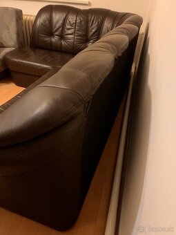 Koženný rozkladací gauč - 5