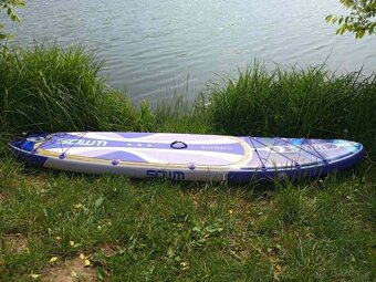 Paddleboard fialovy s obojstrannym veslom - 5