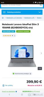 Predám notebook Lenovo IdeaPad slim 3 - 5
