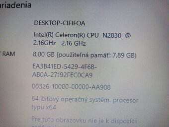 rozpredám funkčný notebook Lenovo G50-30 - 5