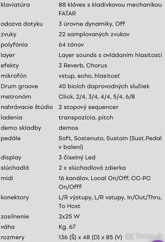 Digitálny klavír Orla CDP 25 - 5