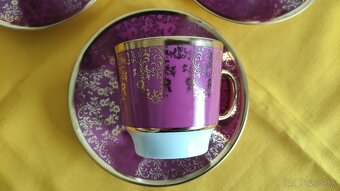 Kávová súprava, šálky Moritz Zdekauer Czechoslovakia - 5