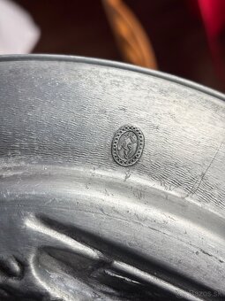 Dekoratívny cínový tanier - 5