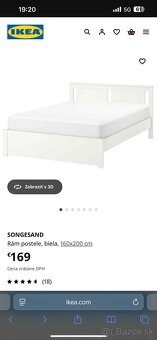 Postel +matrac+dva nočné stoliky - 5