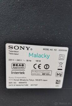 Predám plne funkčný 4K Smart LED TV Sony KD-65XE8596 - 5