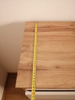 Komoda dub wotan/biela 190cm - 5