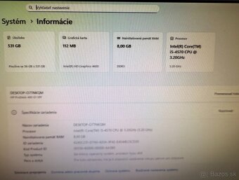 Počítač HP ProDesk 400 G1 SFF i5 / 8GB RAM / SSD+HDD - 5