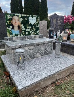 Sklenené dosky na náhrobné tabule - 5