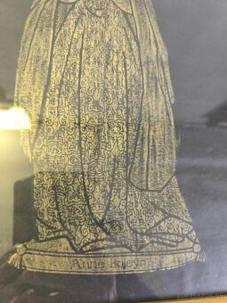 Anna Boleynova - starý mosadzny lep - 5