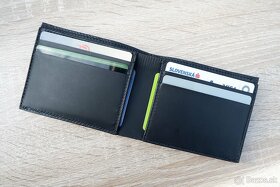 Kožená peňaženka - čierna W-02BK - 5