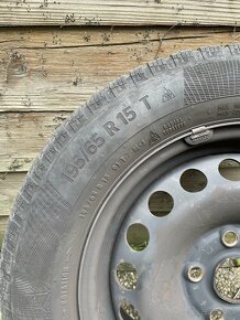 4ks Conti TS860 195/65 R16 +plechy orig VW golf 5 - 5