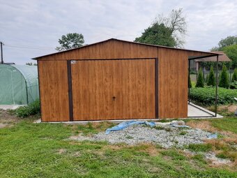 Plechová garáž 6x5m - 5