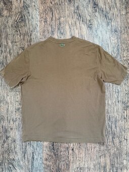 Lacoste oversized tričko - hnedé / horčicové, TH0062 - 5